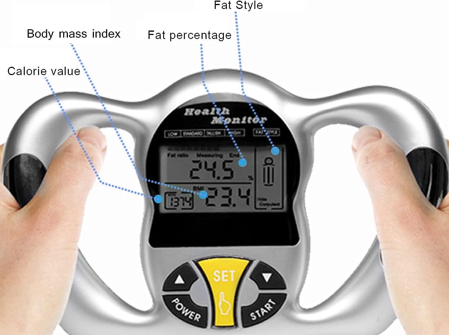 Portable Body Fat Monitor, Remember Information Handheld Digital Fat  Analyzer Calorie Measurement Weight Loss Accurate Data for Workout
