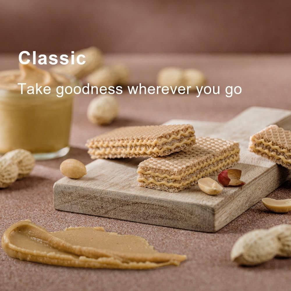 Loacker Premium Peanut Butter Wafer Cookies Multipack of 12 snacks