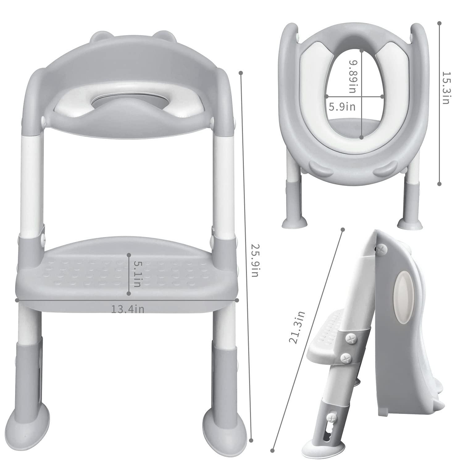 Potty Training Toilet Seat for Kids with Step Stool Ladder, Toddlers