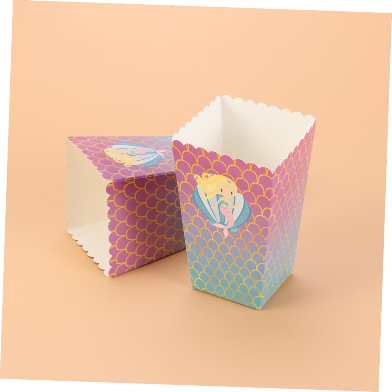 24 Scatole Per Popcorn Rosa A Forma Di Secchiello - Cartone Resistente, 14,8x9x6 Cm - Ideali Per Feste Cinema, Compleanni, Bomboniere E Snack
