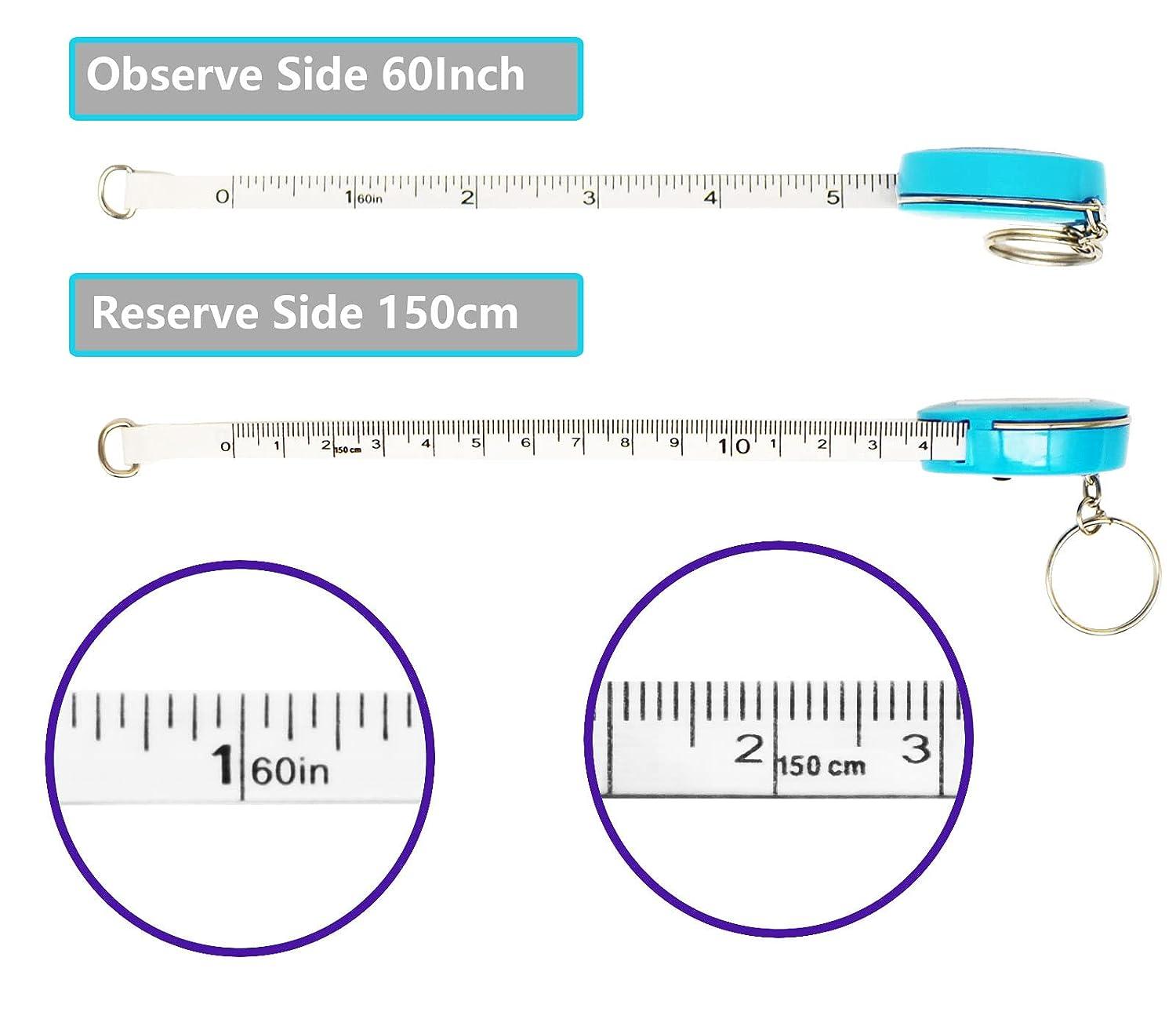3 Pack Tape Measure Retractable Measuring for Body Fabric Sewing Tailor  Cloth