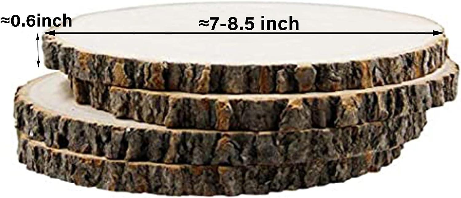 Unfinished Wood Slices Large Wood Slices for Crafts Wood Centerpieces