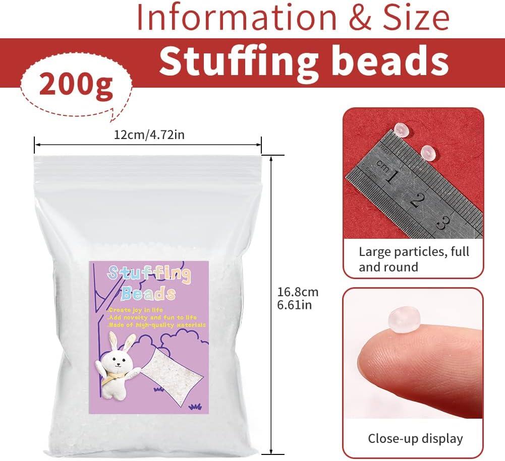 FTEVEN 200g / 7.05oz Toy Stuffing Beads, Premium Plastic Weight
