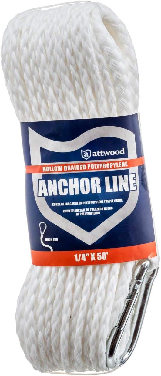 5/16" 99 Ft Twisted 3 Strand Nylon Anchor Rope With 316 Stainless Steel Thimble Anchor Rode High Visibility - View #9
