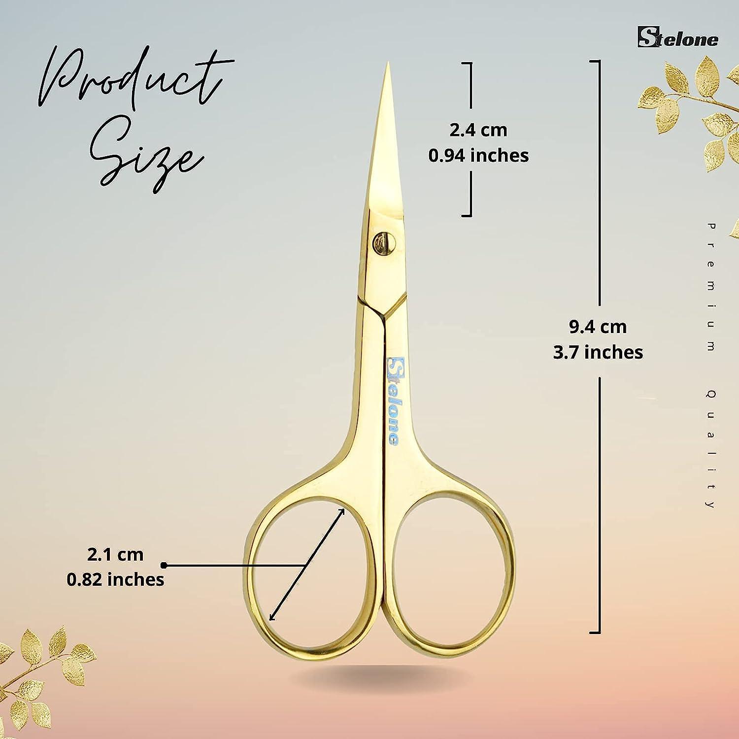 Stelone Cuticle Scissors Extra Fine Curved - Stainless Steel