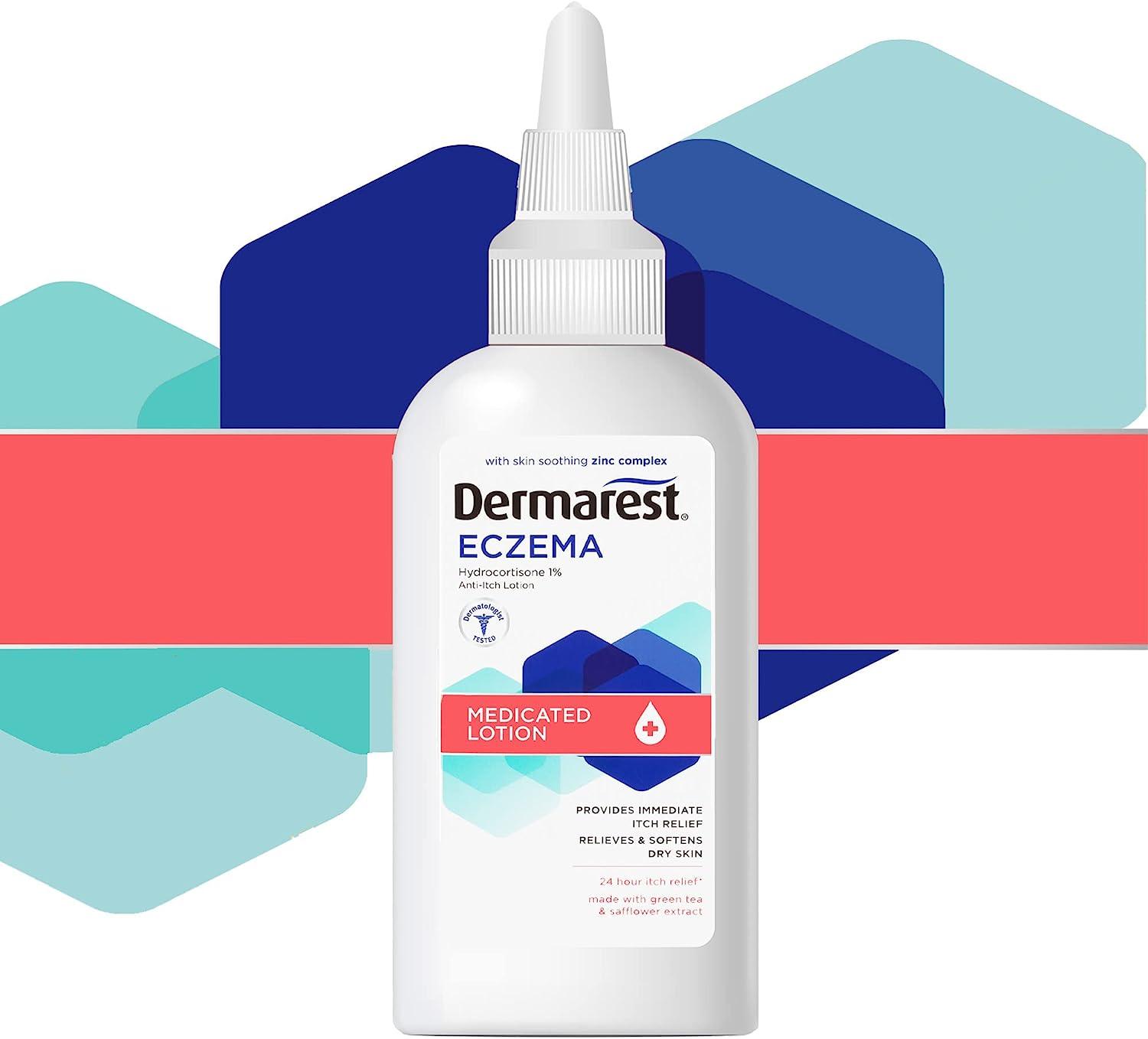 Dermarest Eczema Medicated Lotion, 24Hour Dry Skin & Itch Relief