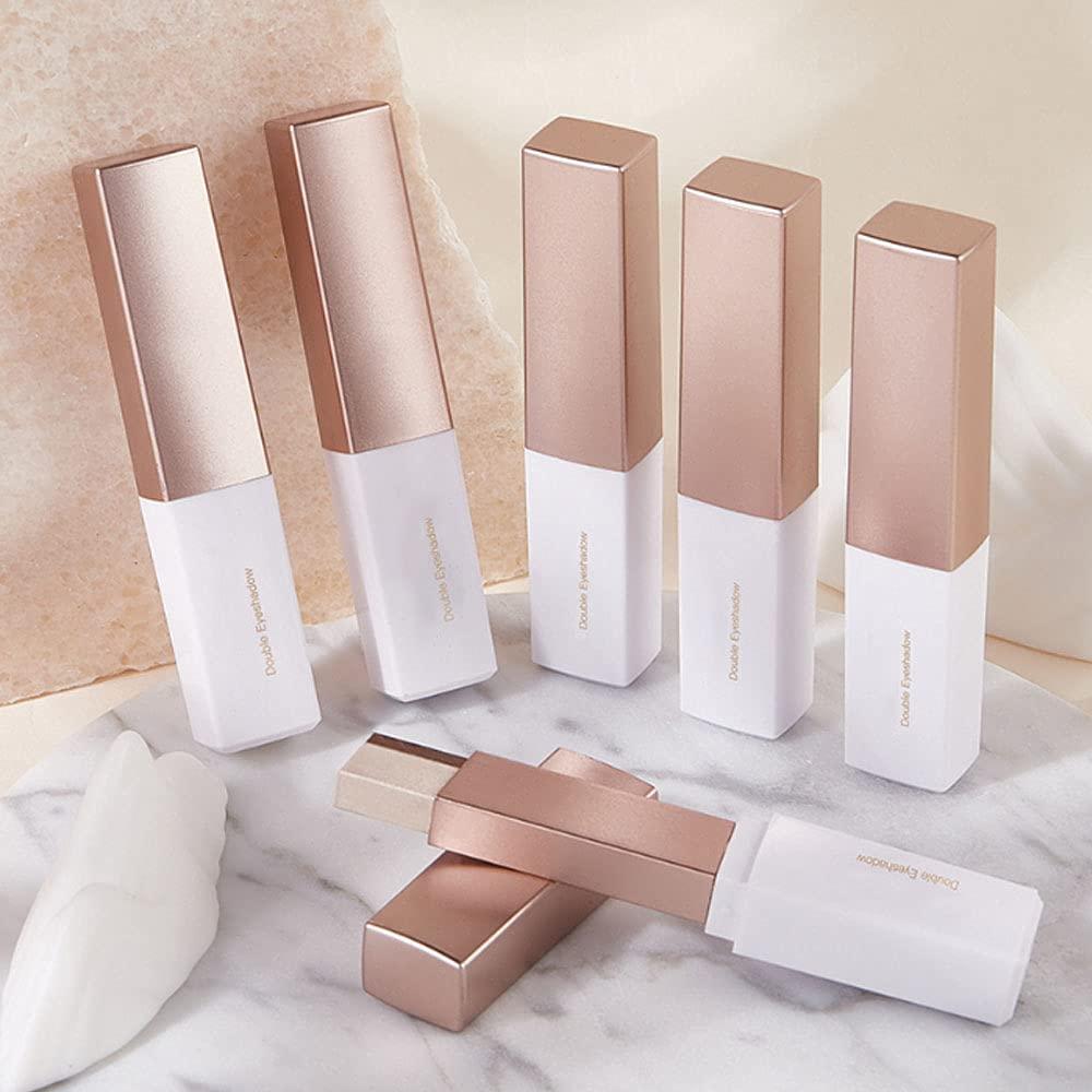 12 Colors Glitter Eyeshadow Stick Double Shimmer & Gradient Eye Makeup