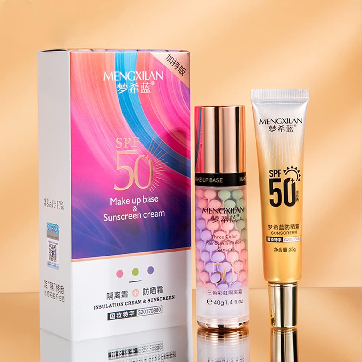 Makeup Primer and Sunscreen Set Isolation Cream Invisible Pore