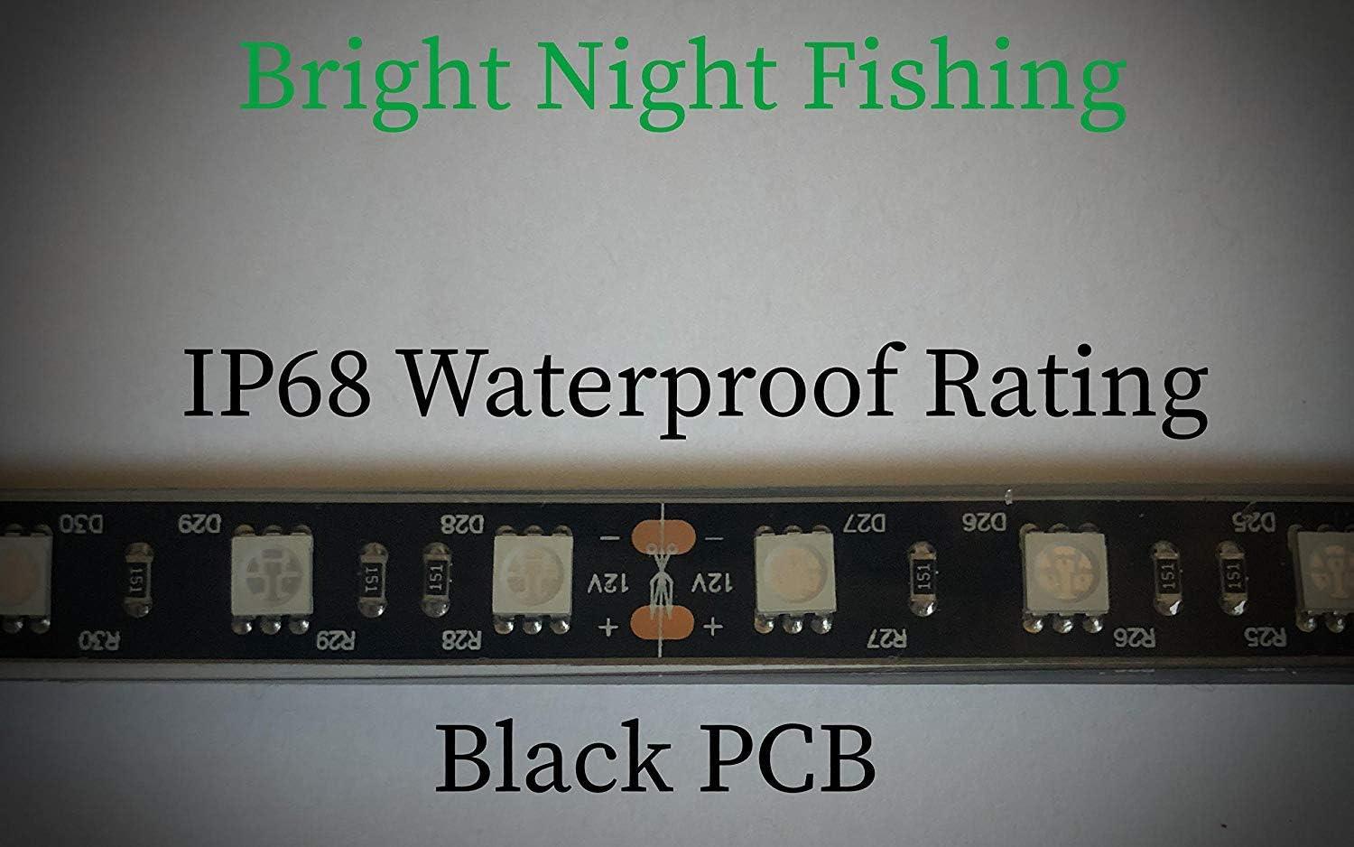 Bright Night Fishing 16ft UV Boat Light Black LED Fluorescent line Glow  Ultraviolet 12v Night Fishing bass