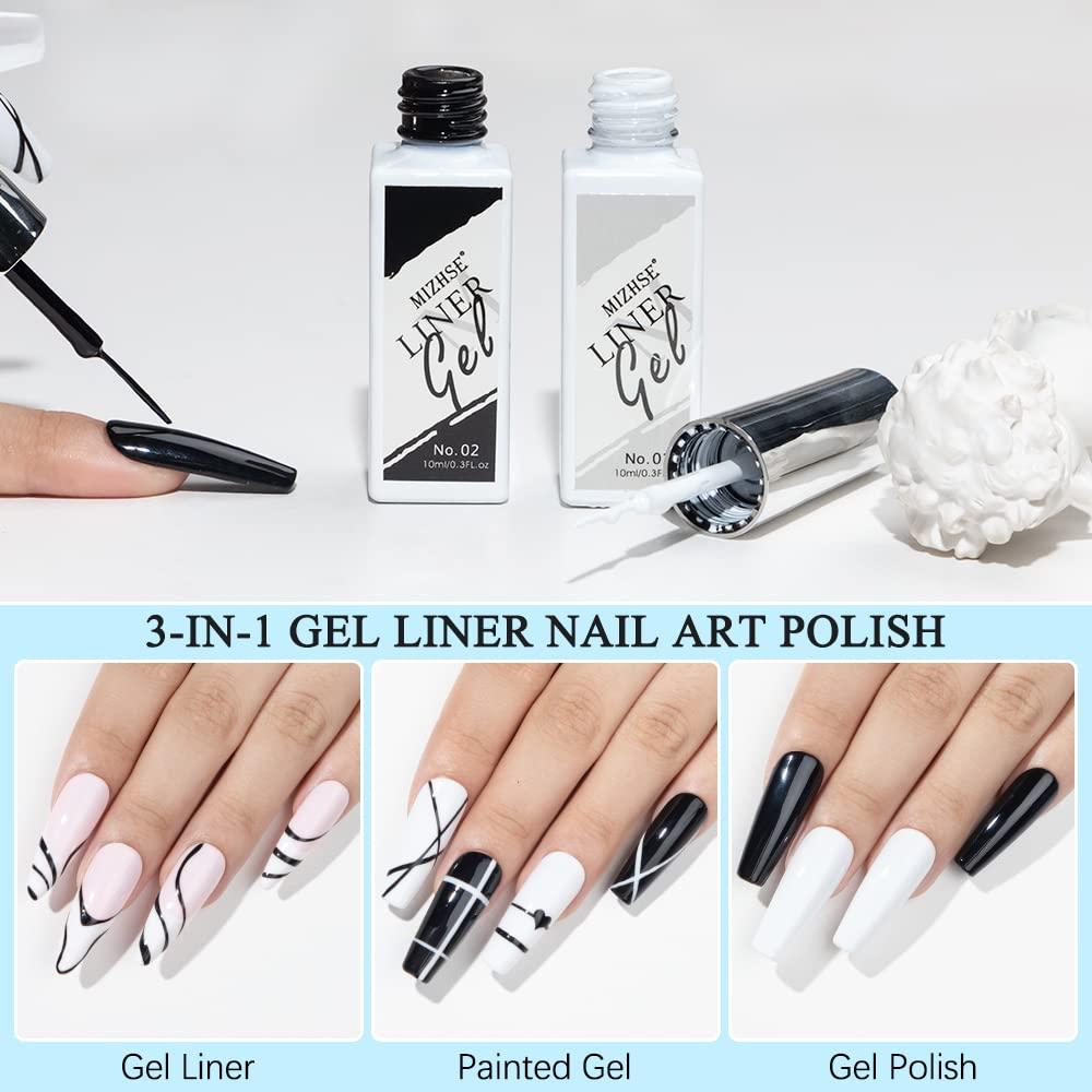 Swirl Painting Kit with Bonus Nail Accessories, Includes Paint