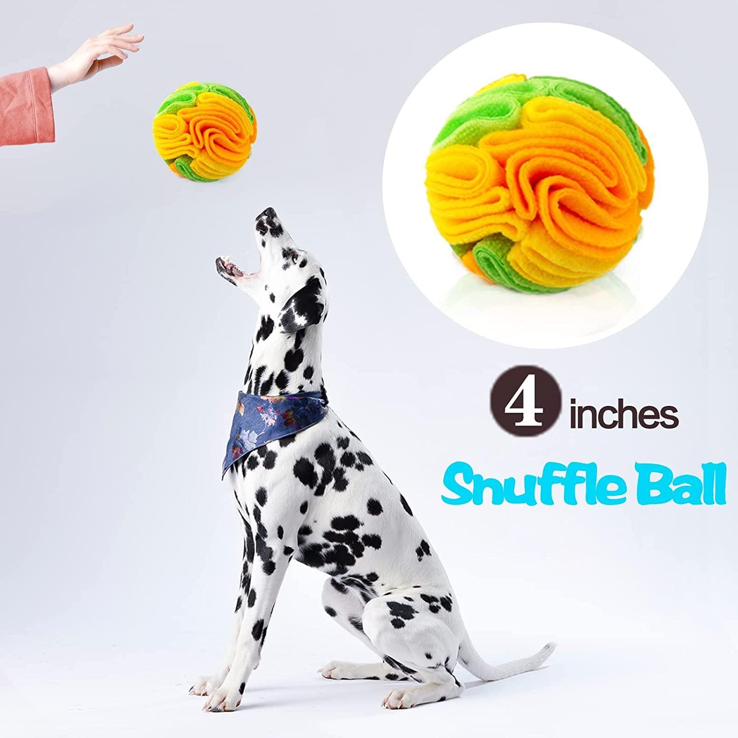 Snuffle Mat for Dogs,Snuffle Ball,Interactive Dog Toys,Dog Puzzle Toy,Dog  Feeding Mats,Foraging Mat for Dog,Sniffing Mat,Slow Feeding Dispensing Ball  Training Games Stress Relief for Small Medium Pets