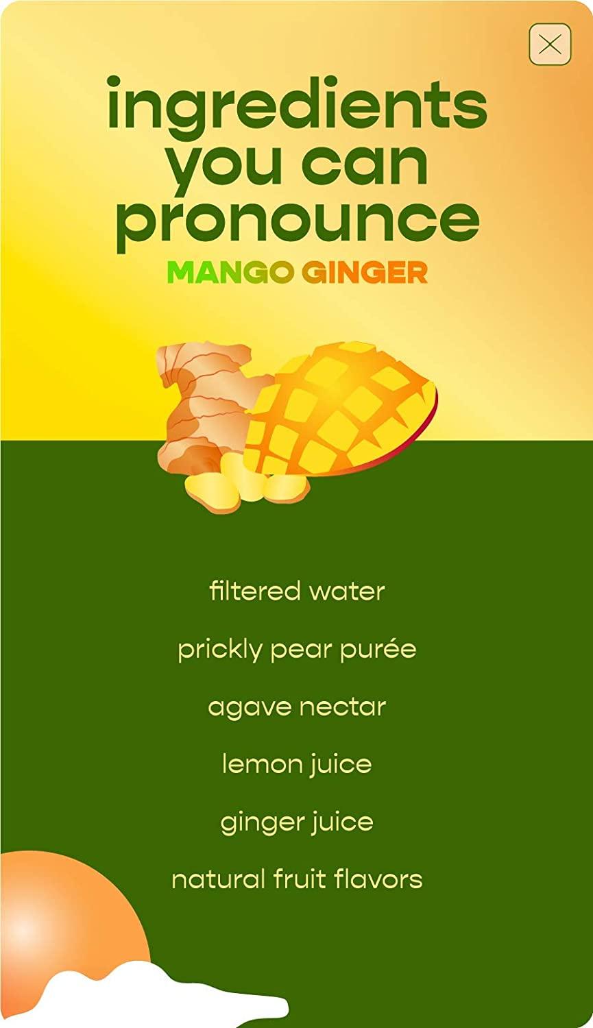 Pricklee Mango Ginger Cactus Water - Low-Calorie Hydration with  Antioxidants & Electrolytes | Buy Now with Express International Delivery |  GoSupps.com