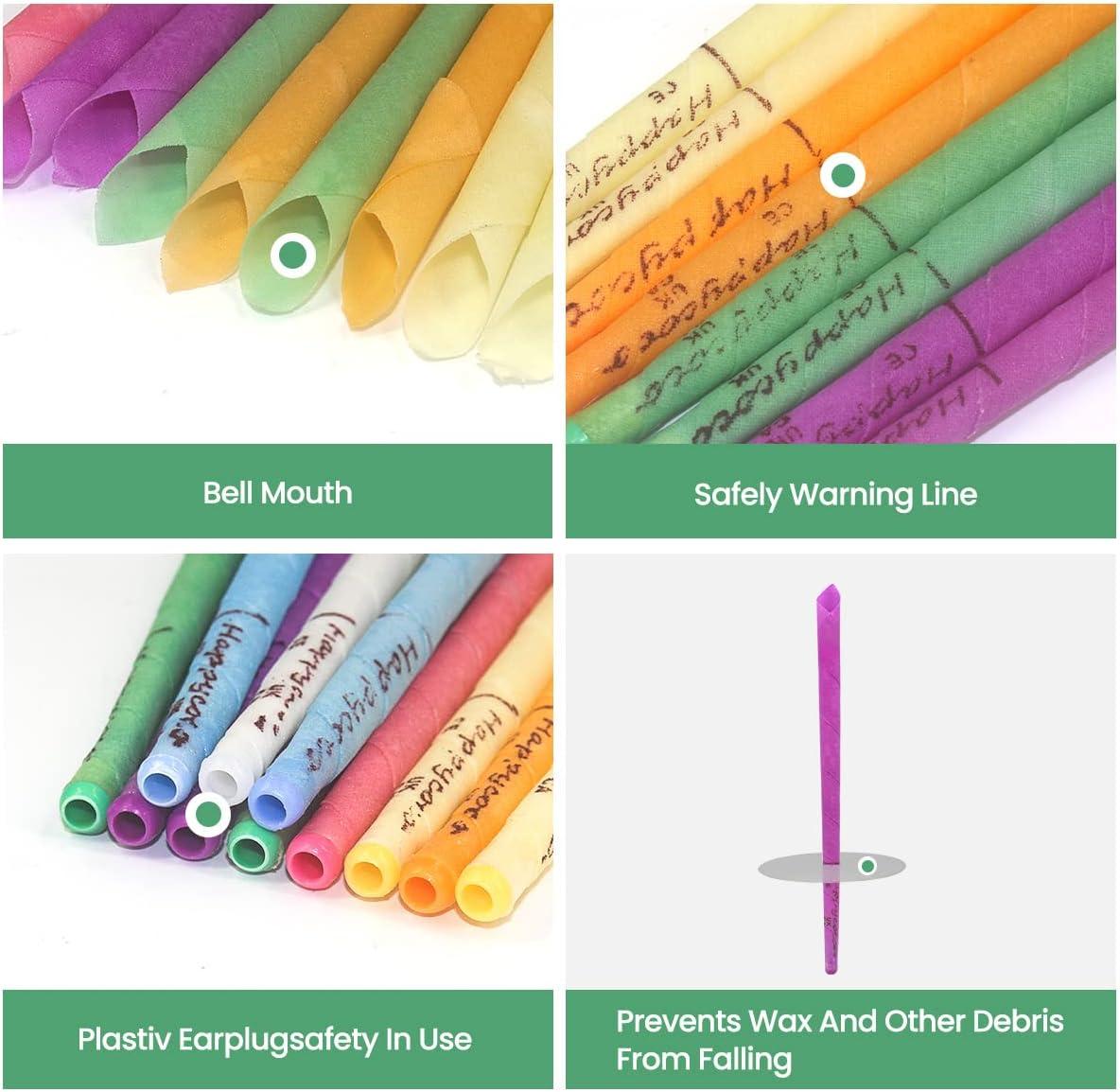 Hopi Ear Candles Aucenix Pure Ear Candles Kit for Ear Blocked NonToxic