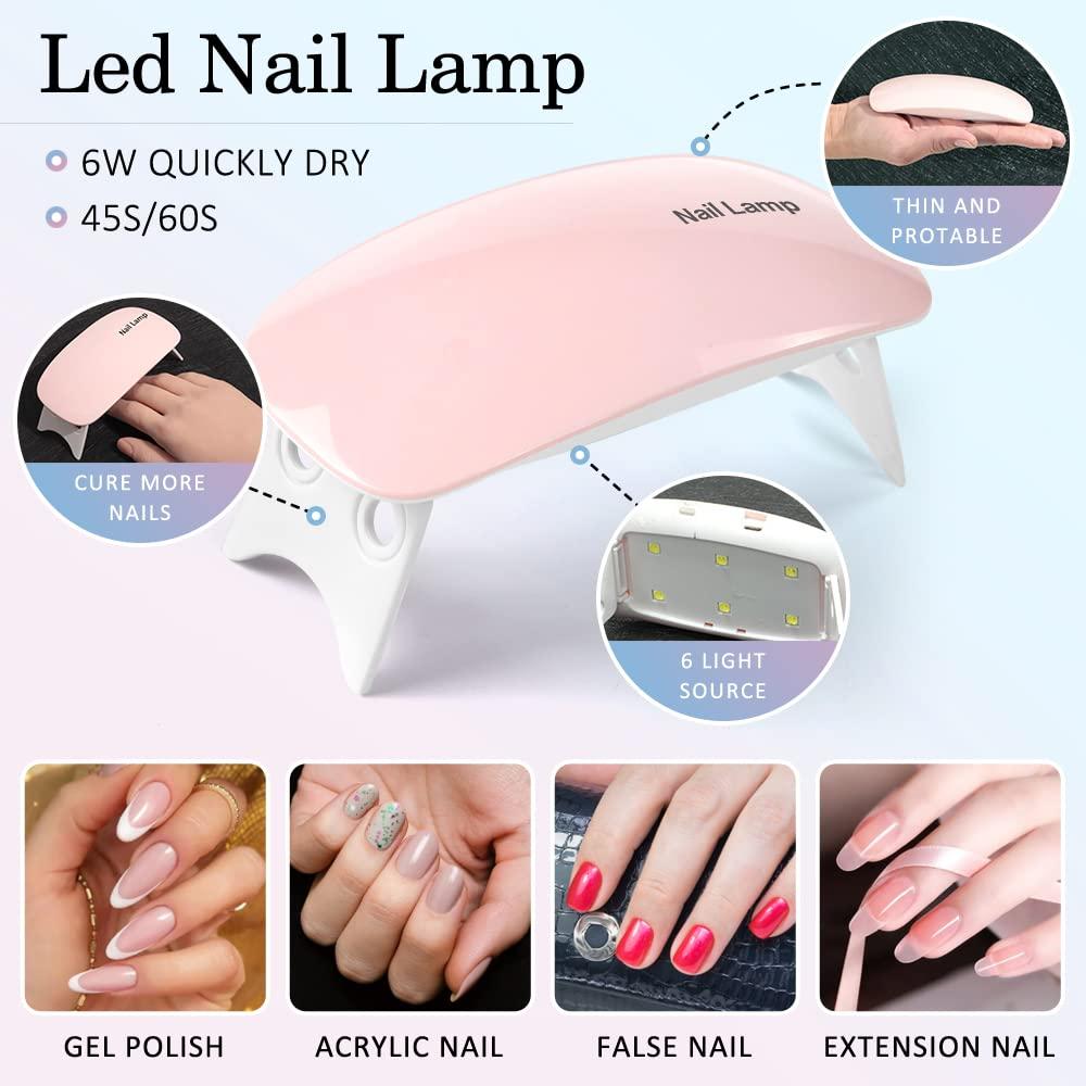 6W UV Resin Lamp Gel Nail Polish Dryer Gel Curing Light Manicure AU  Portable