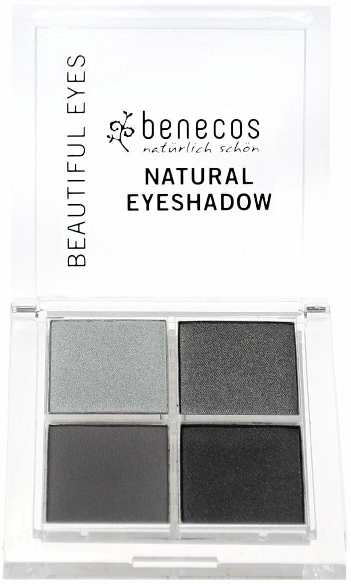 Benecos Quattro Lidschatten Palette „Smokey Eyes“ – 4 Farben, 8 G, Vegan Mit Bio-Ölen