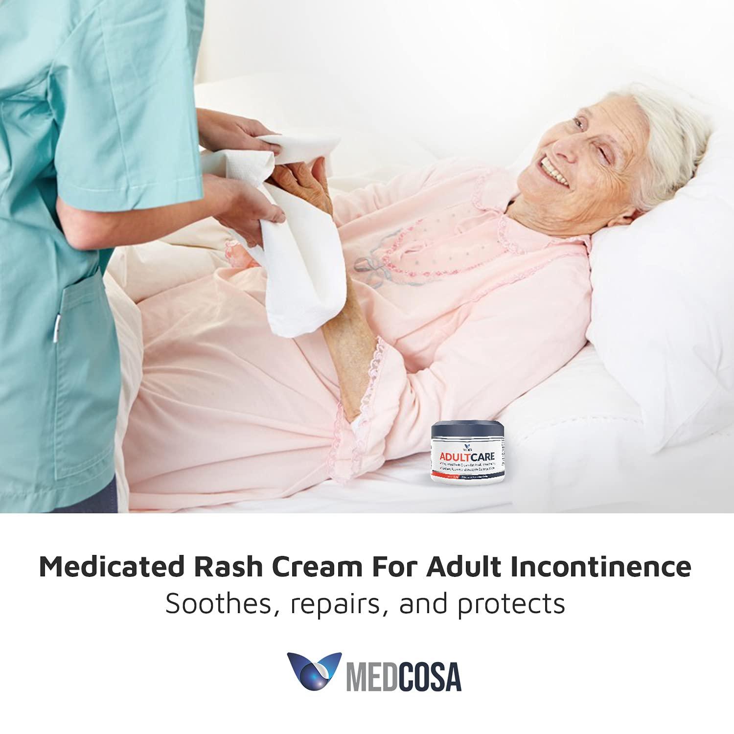 Medcosa Adult Rash Cream Fast Relief for Sweat, Heat, Diaper Rash