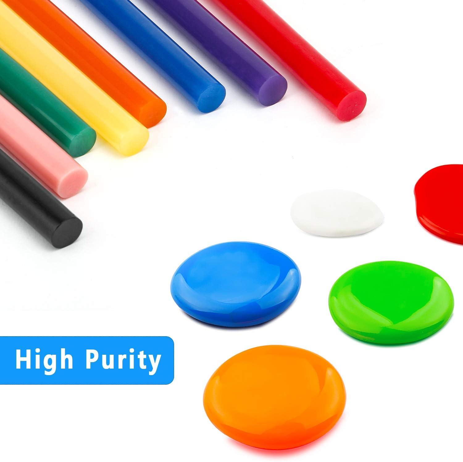 60 Pcs 12 Color Hot Glue Gun Sticks Hot Melt Glue Sticks Mini for DIY Art  Craft