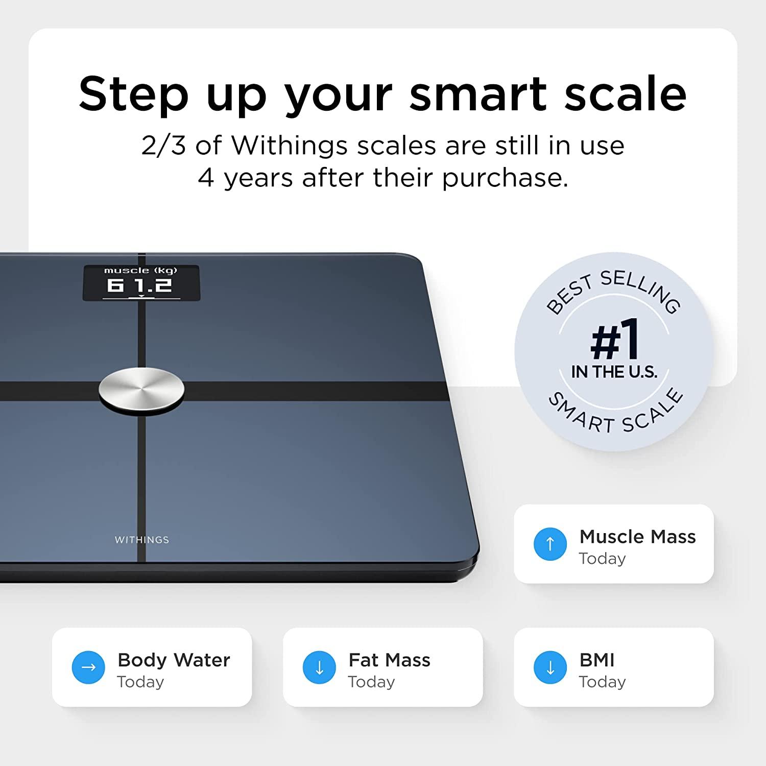 Withings Body Smart WiFi Scale Digital Body Weight Monitor and