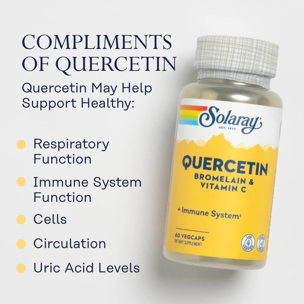 Solaray Quercetin Bromelain & Vitamin C, Immune System, Sinus, Respiratory & Antioxidant
