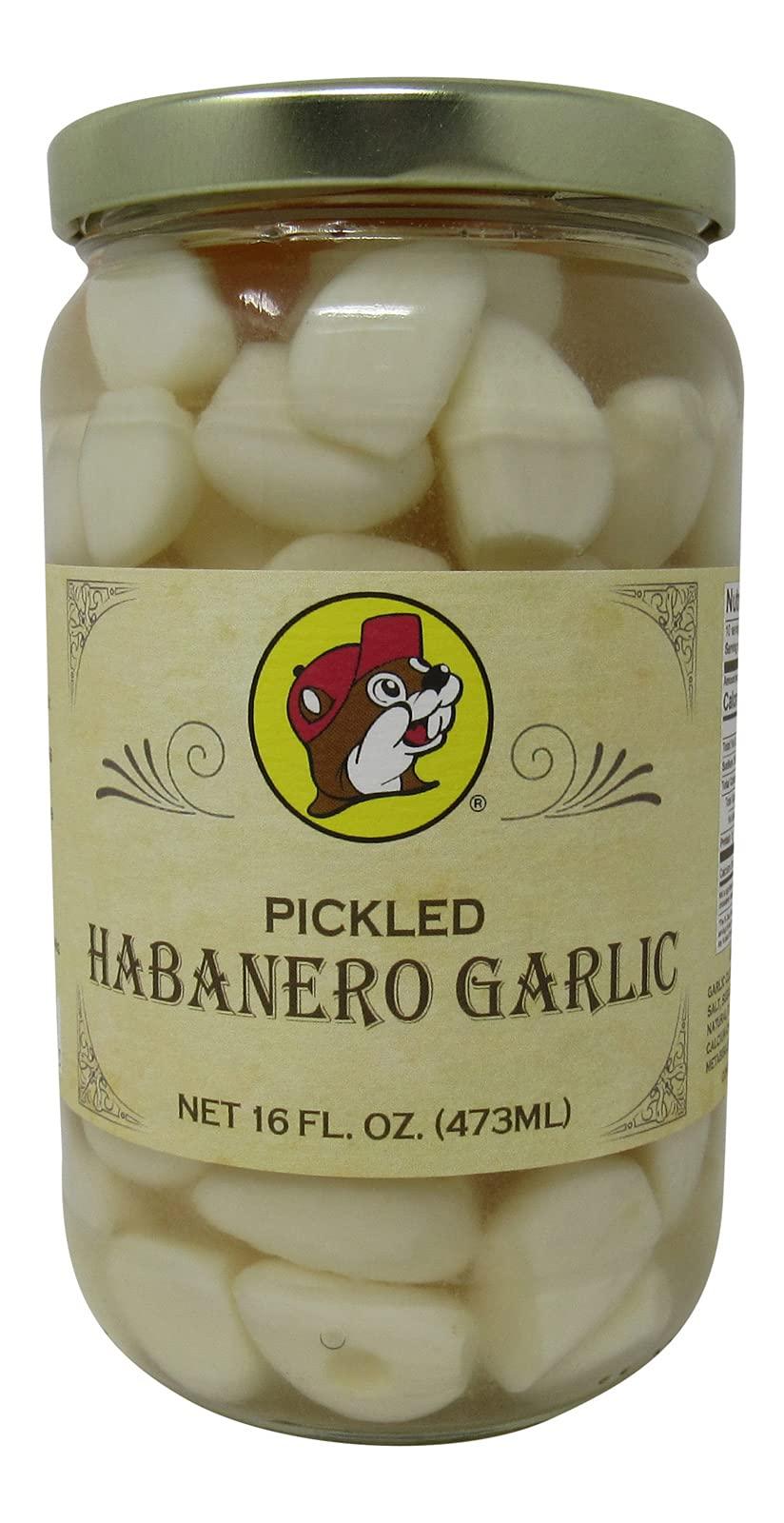 Bucee's Pickled Habanero Garlic in a Resealable Jar, Gluten Free, No