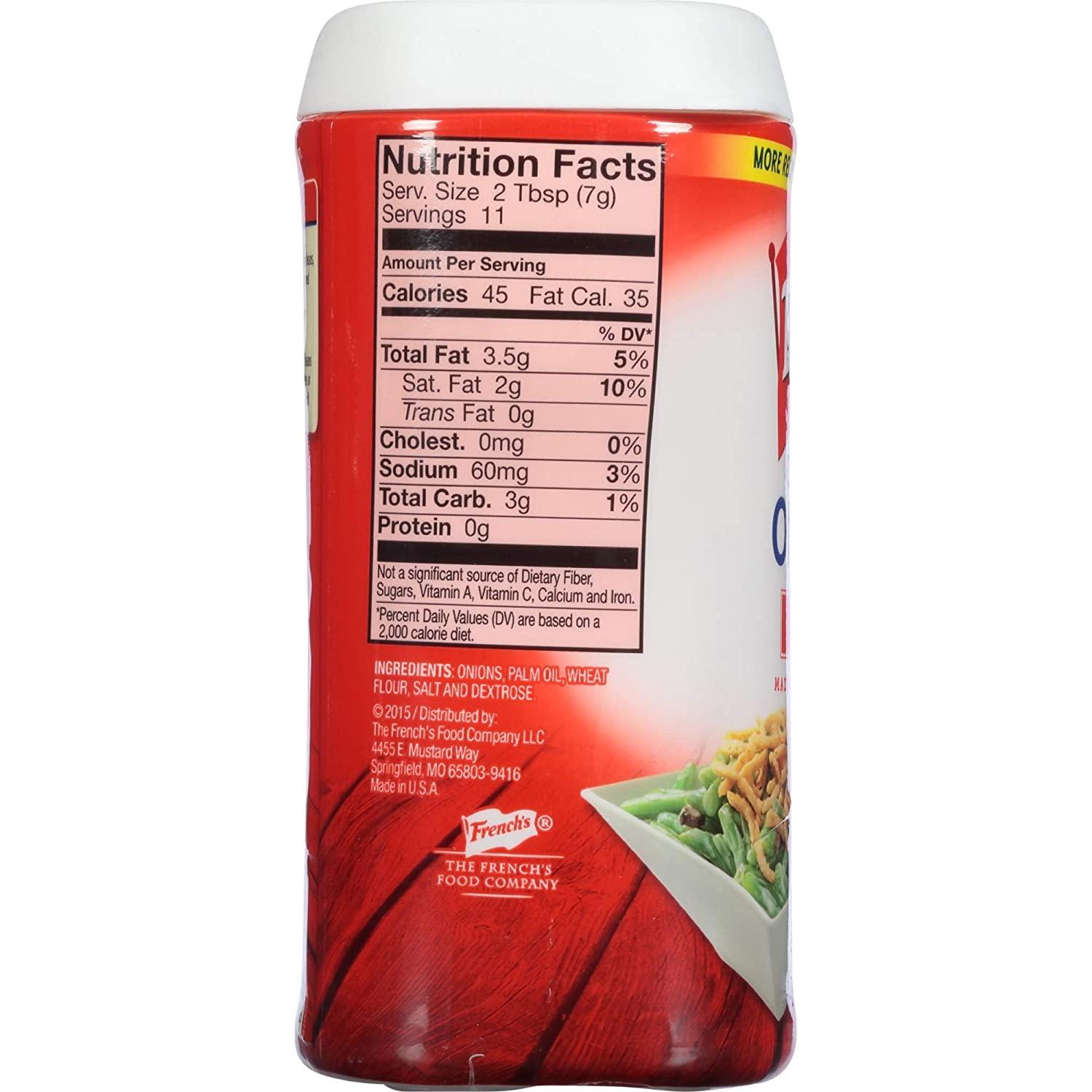 French's Crispy Fried Onions Original 2.8 oz Pack of 2 5.6 oz Total