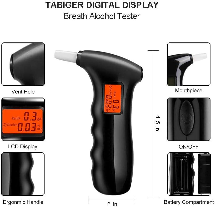Mlfyho Professional Breathalyzer Digital LED Screen and Sound Alarm