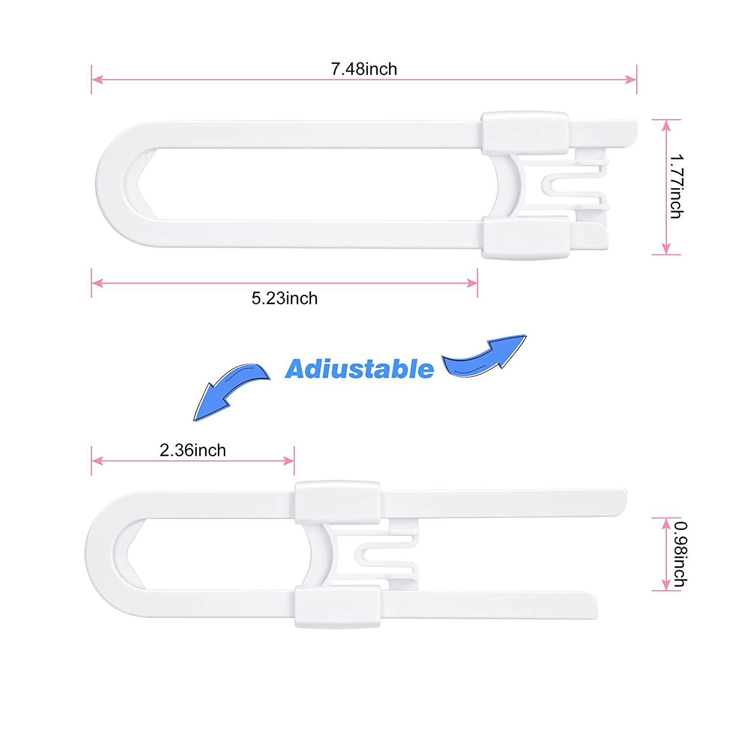 10 Pack Baby Sliding Locks Vmaisi Adjustable U Shaped Child