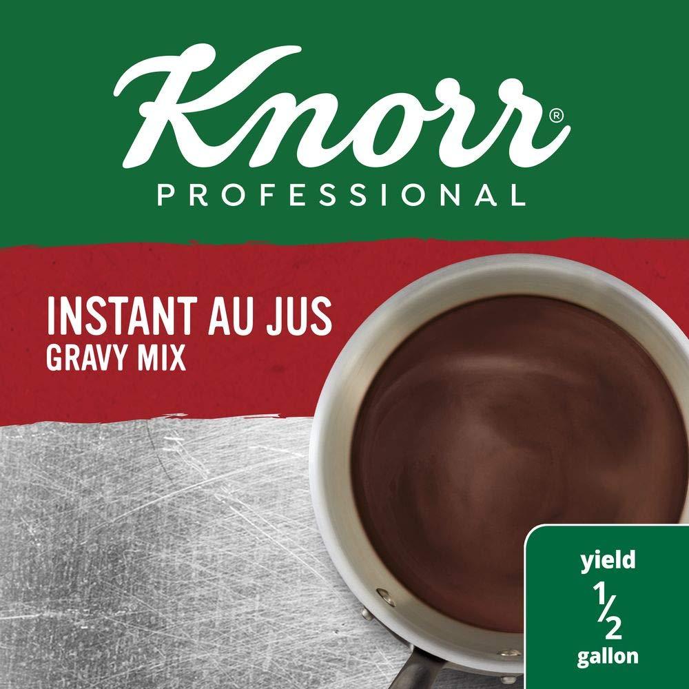 Knorr Professional Instant Au Jus Gravy Mix Gluten Free, No Artificial  Flavors or Preservatives, No added MSG, Dairy Free, Colors from Natural  Sources, 3.7 oz, Pack of 12