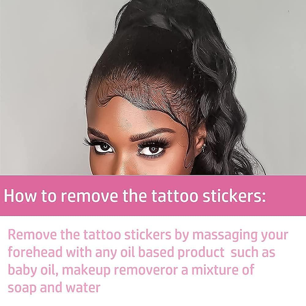 20 Sheets Baby Hair Tattoo Stickers 20 Styles Tattoo Edges for Hair Fake  Hairline Stickers Temporary Waterproof Lasting Curly Hair DIY Salon  Hairstyling Template Makeup Tool (7x )