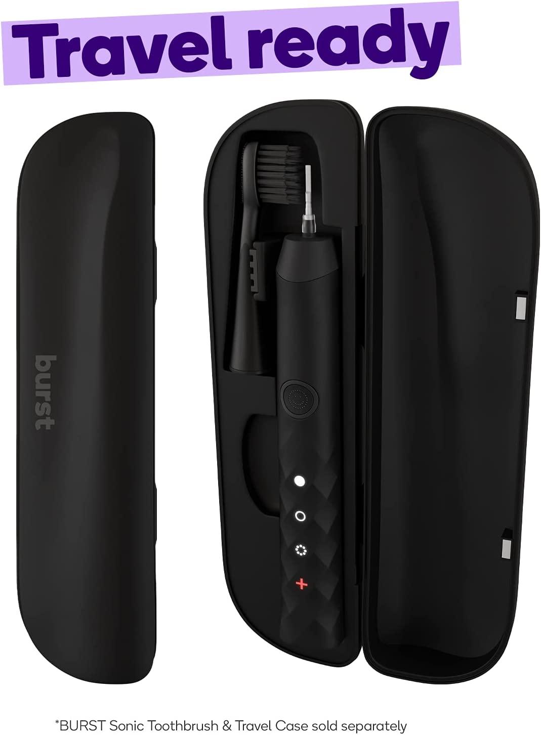 Burst Toothbrush Travel Case for Burst Sonic Toothbrush, Black (Case Only)