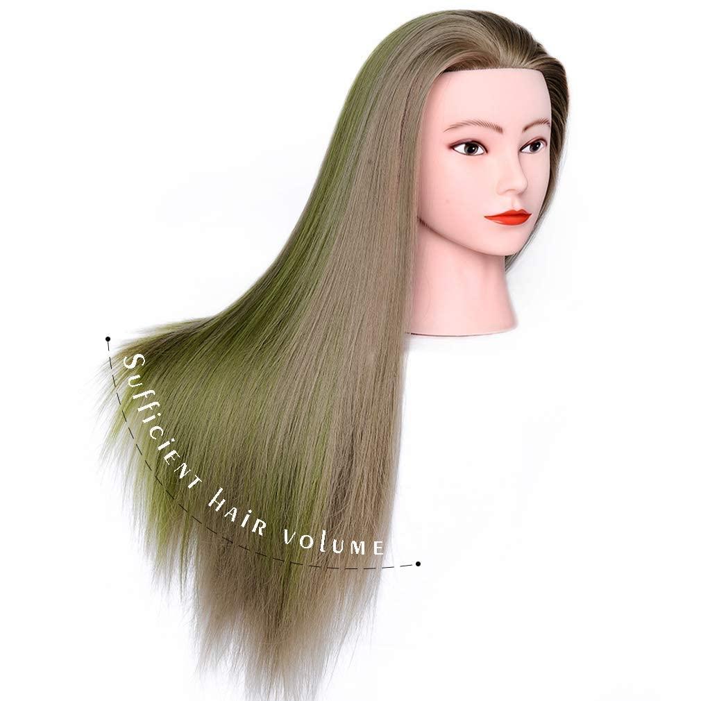  FABA Mannequin Head with Hair 26-28 Styling Head Cosmetology Mannequin  Head Head Practice Braiding Cosmetology Doll Head Hair with Free Clamp  Holder : Beauty & Personal Care