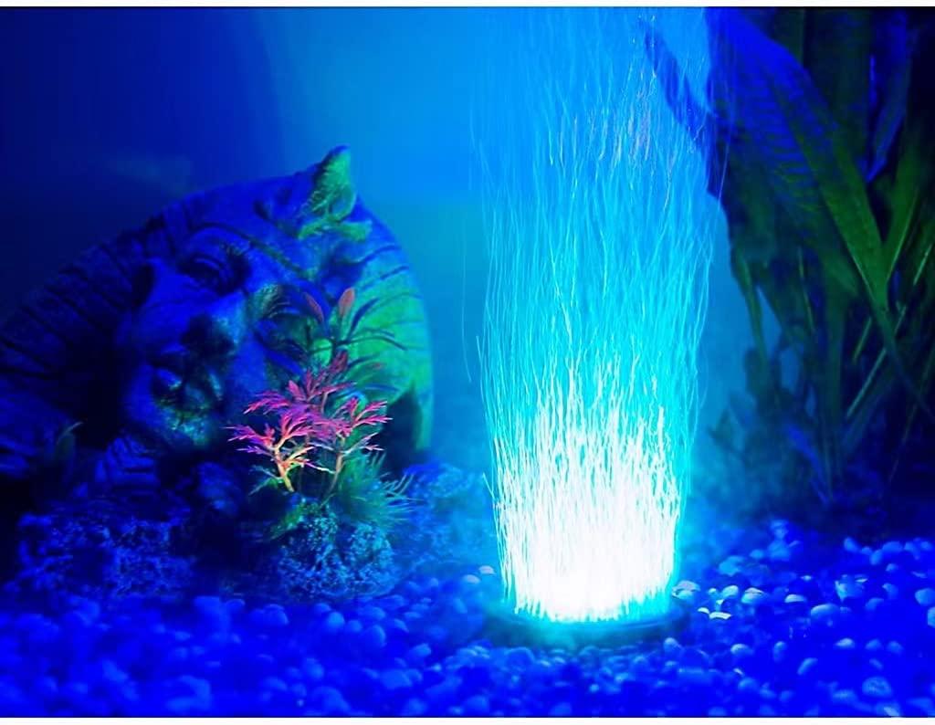 NICREW Multi-Colored LED Aquarium Air Stone Disk, Round Fish Tank Bubbler  with Auto Color Changing LEDs – Nicrew Aquarium
