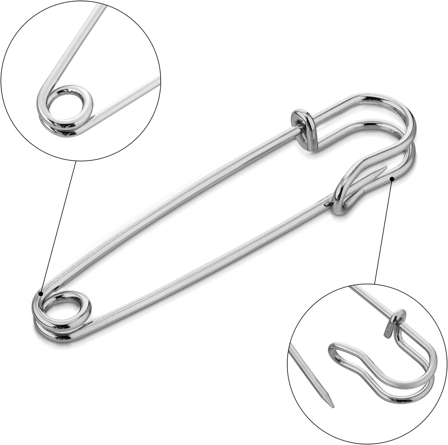Large Safety Pins Pack of 40 Safety Pins Heavy Duty Assorted (2 2.5 3)  Blanket Pins Safety Pin Extra Sturdy Bulk Pins for Blankets Skirts Crafts  Kilts