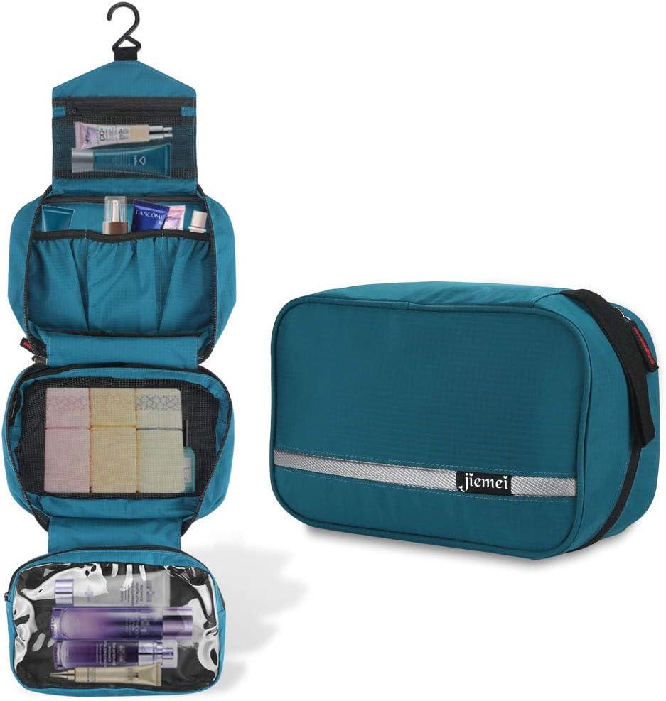 Hanging Waterproof Toiletry Bag for Men & Women | 4 Compartments, Foldable & Compact | Durable E ...