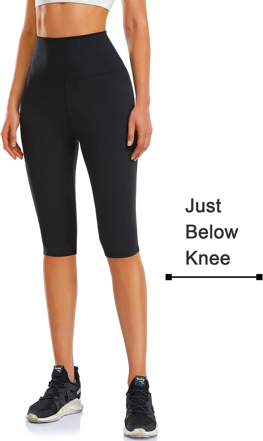 High Waist Knee Length Leggings-mncb.edu.vn