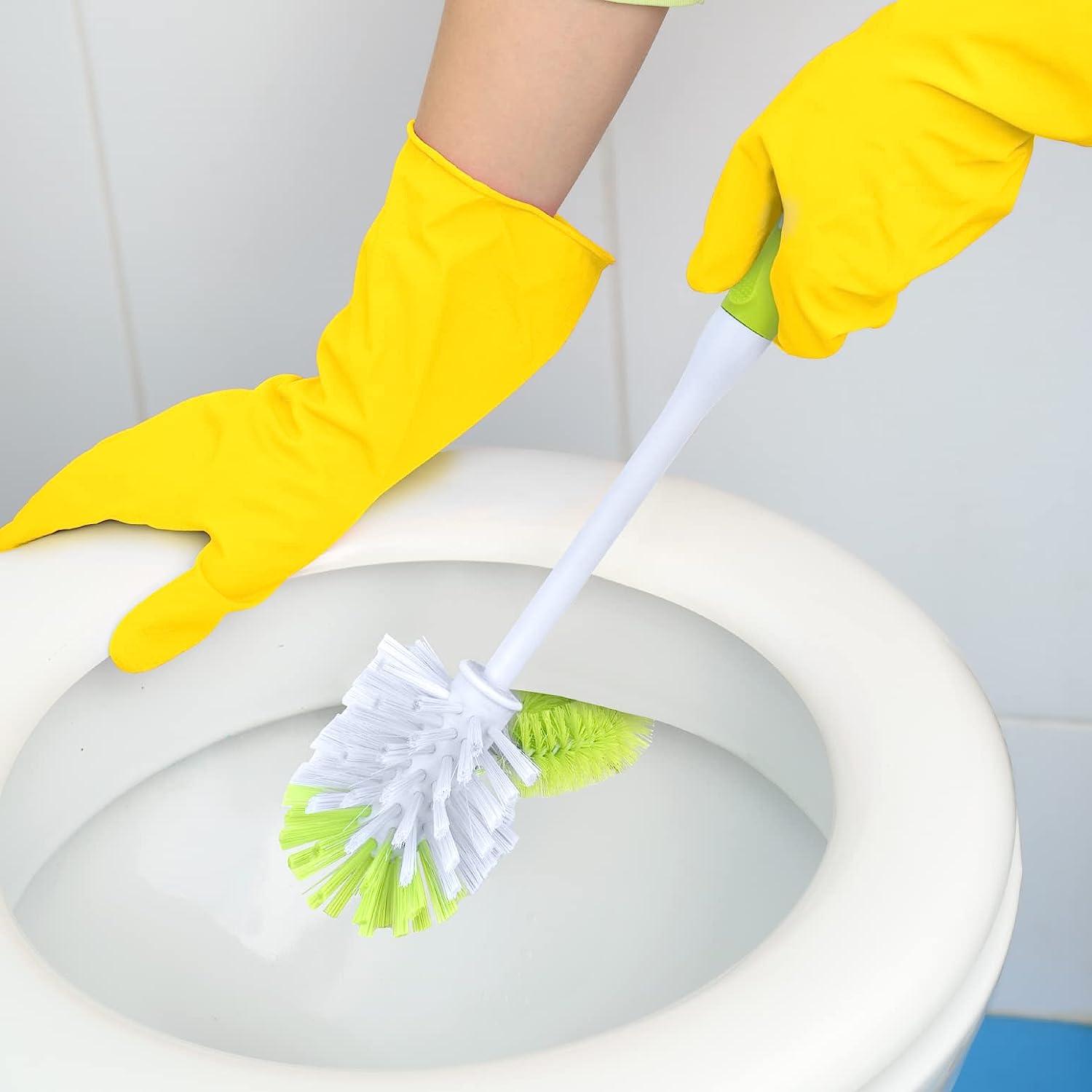 Pine Sol Toilet Bowl Cleaner Brush with Holder Heavy Duty