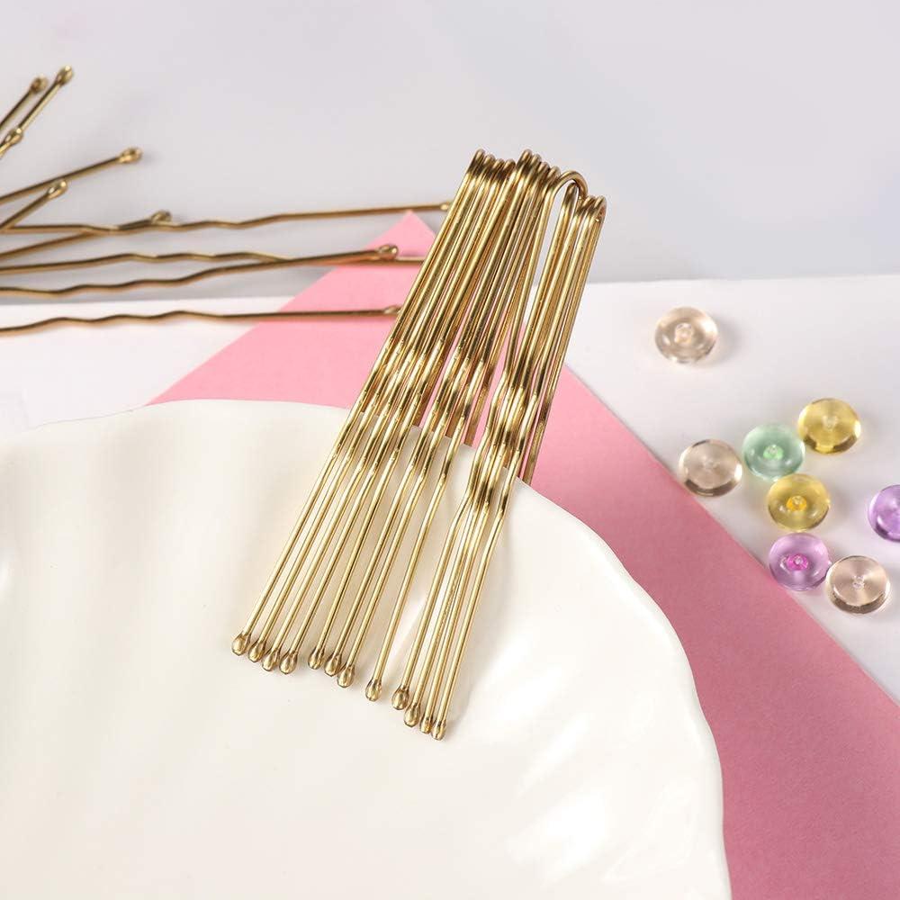 U Shaped Hair Pins Gold French Blonde Bobby Buns Clips for Updos