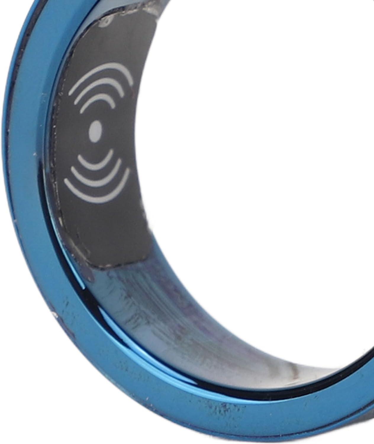 Smart Ring - Sleep Tracker Waterproof Titanium Alloy with Vibration Alarm |  Perfect Gift - 17# BLUE | Buy Now with Express International Delivery