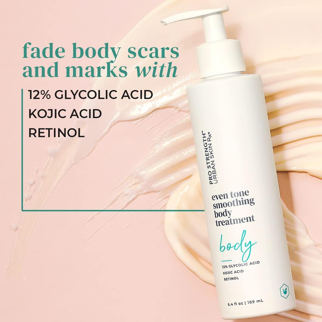 Urban Skin Rx Even Tone Body Treatment with Glycolic Acid Exfoliates, Smooths, and Evens Skin