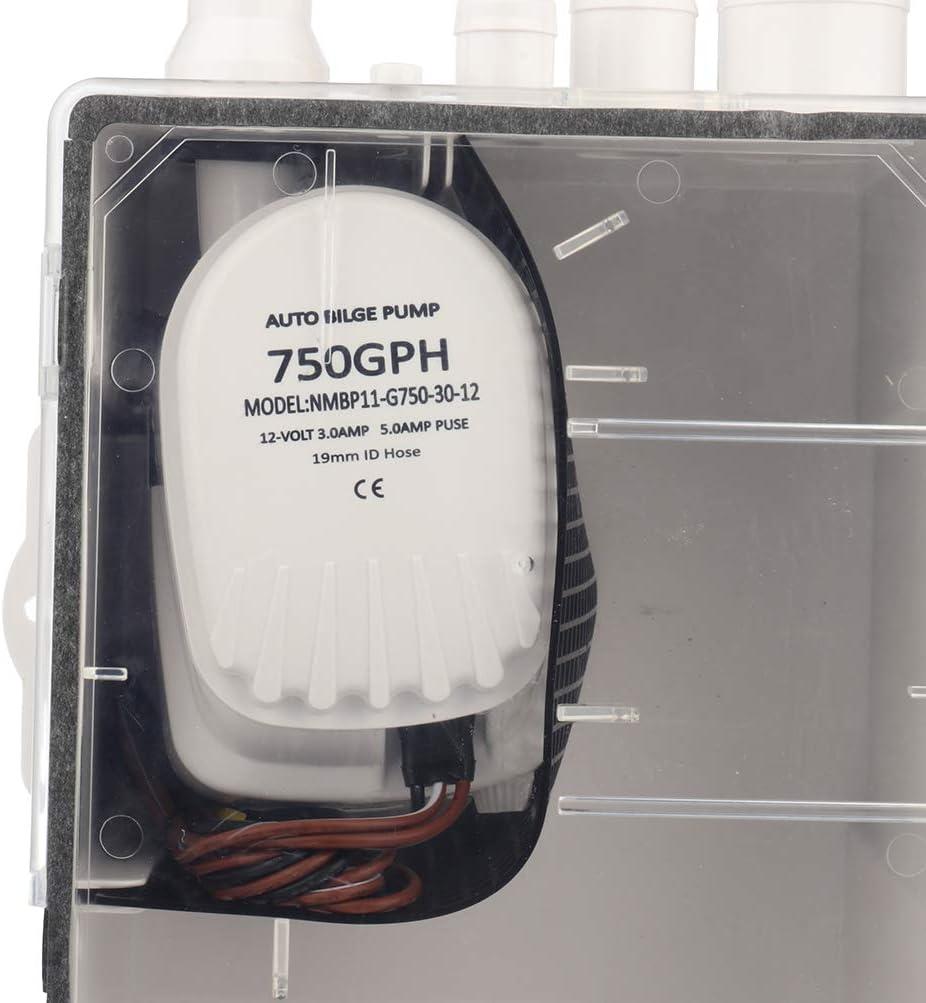 OCPTY 12V 750 GPH Boat Marine Shower Sump Pump Bilge Pump for Boat Caravan