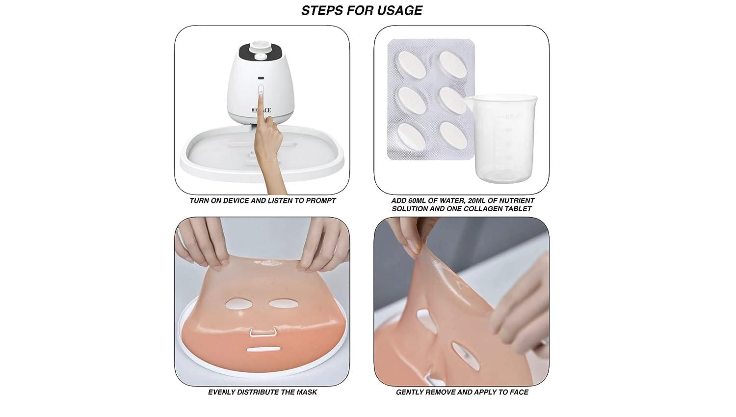 BioFace Facial Mask Machine with Collagen Tablets DIY Mask Maker