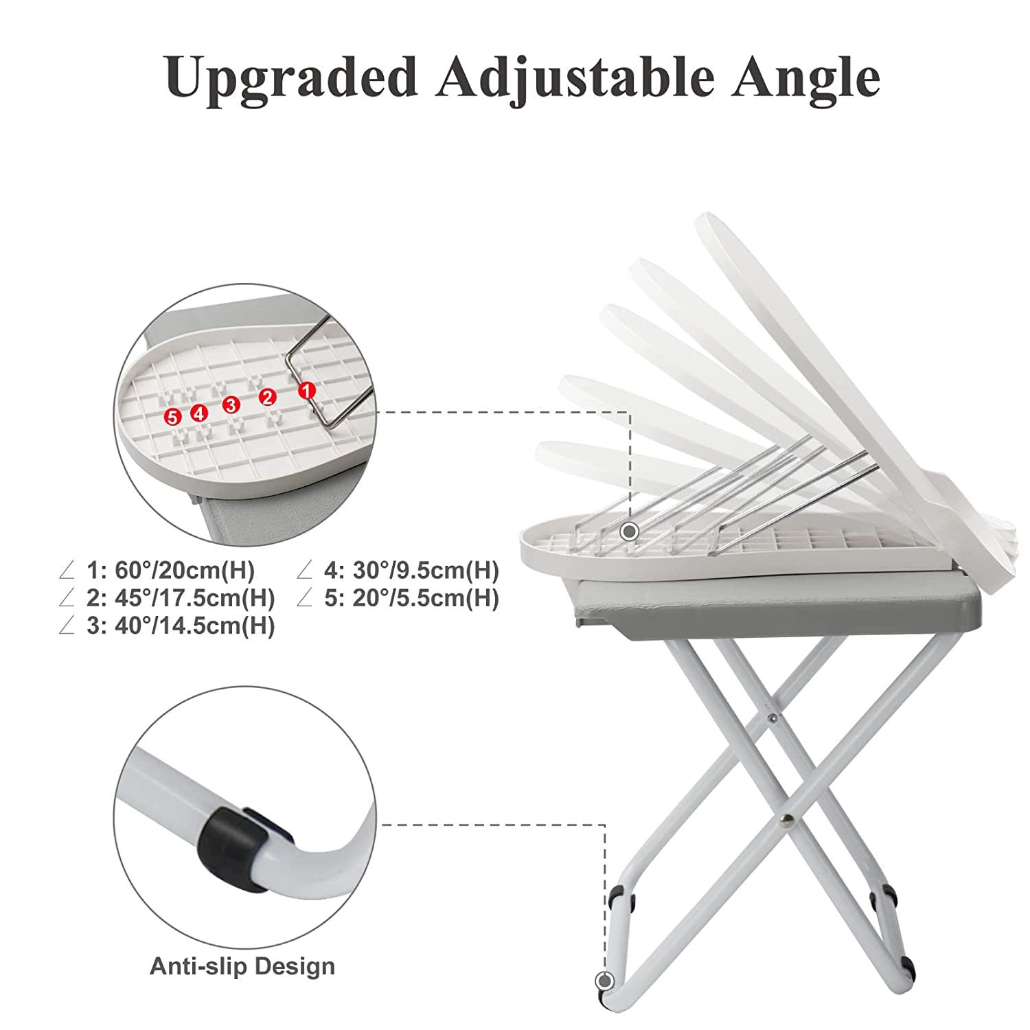 LiDiVi Pedicure Foot Rest, Salon Pedicure Foot Stand with Thickened Adjustable Foot Rest, No