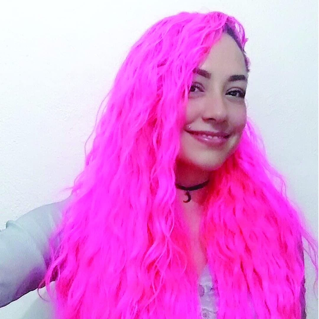 MANIC PANIC Cotton Candy Pink Hair Color - Amplified - Semi Permanent Hair  Dye - Bright Pink Cool Toned Color - Glows in Blacklight - Vegan PPD &  Ammonia-Free - For Coloring