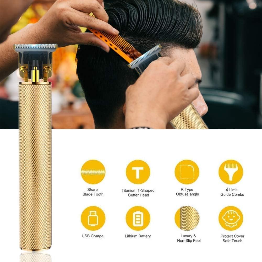 Electric Pro Hair Clippers Set Cordless Rechargeable Grooming Kits T