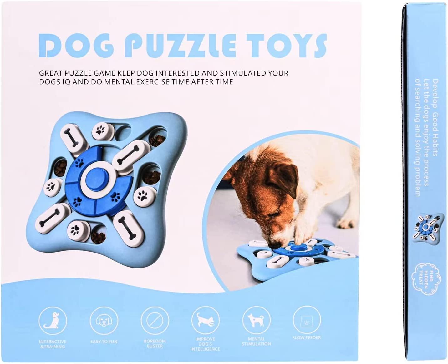 2022 New Edition Dog Puzzle Toys, Interactive Dog Toy for IQ Training,Slow  Feeder, Aid Pets Digestion, Dog Enrichment Toys with Squeak Design.