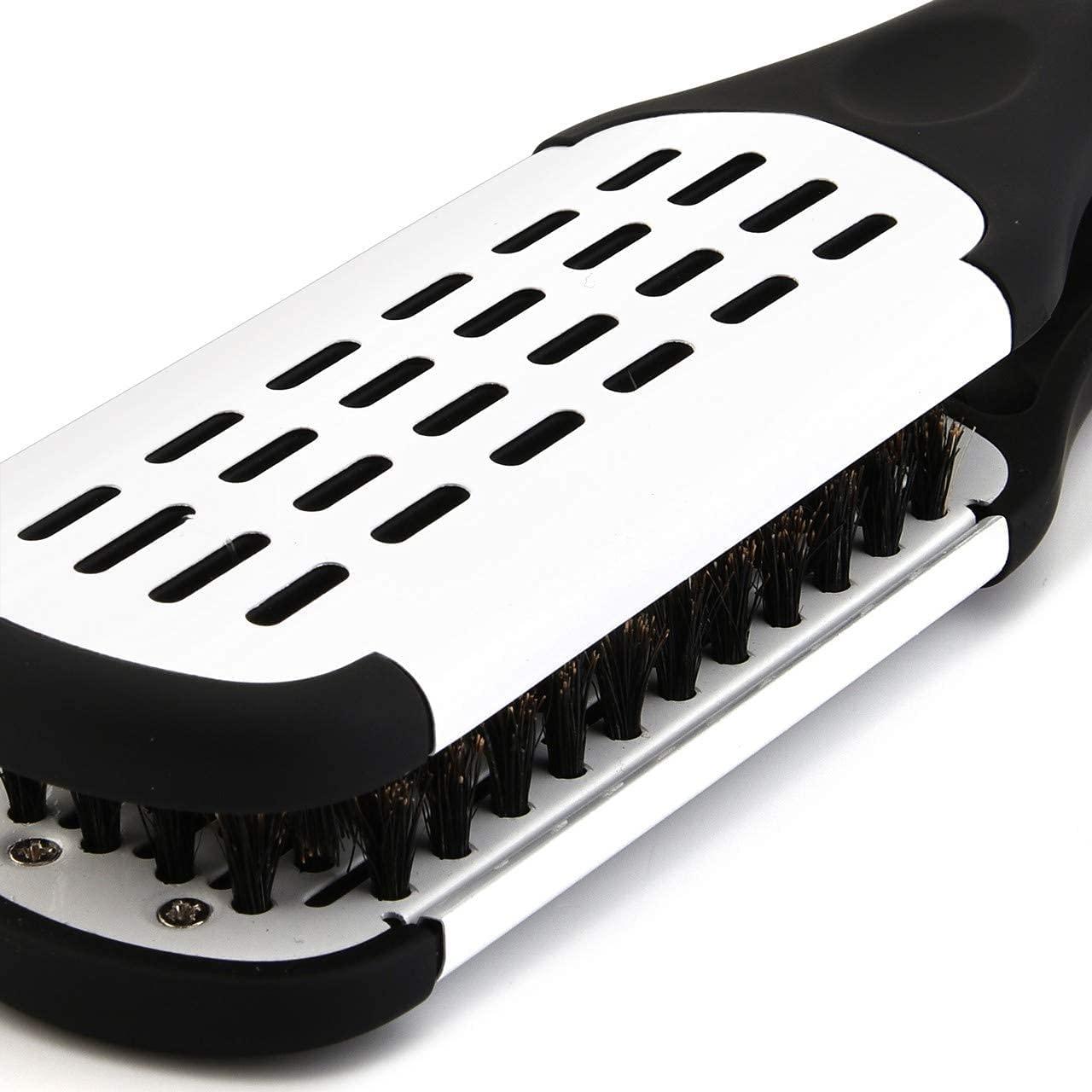 Aethland Boar Bristle Clamp Hair Brush, Double Sided Brush Clamp