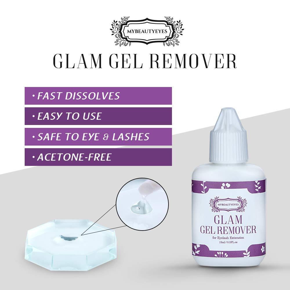 Eyelash Extension Gel Remover/Glam Gel Remover 15ml / Free Acetone