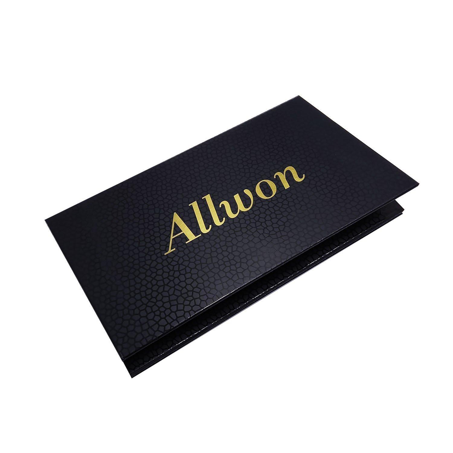  Allwon Magnetic Palette Empty Eyeshadow Makeup Palette with  Shatterproof Mirror for Eyeshadow Lipstick Blush Powder (Black) : Beauty &  Personal Care
