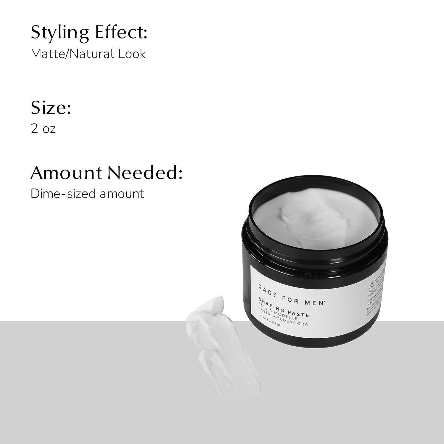 Gage Shaping Hair Paste for Men 2 Fl Oz Hair Molding Styling Gel