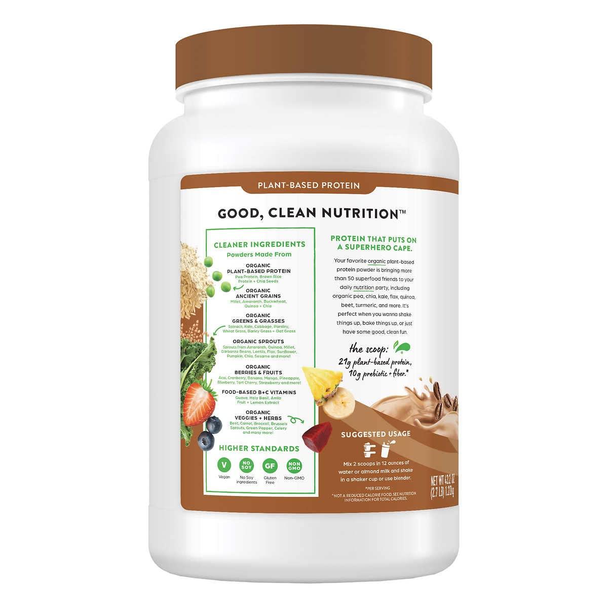 Orgain Protein & Superfoods Cafe Latte, 2.7 Lbs